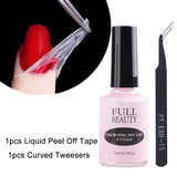 15ml Moisturizing Nail Latex Liquid Peel Off Tape Nail Care Anti-overflow Glue Edge Glue Tearable Skin Care Top Base Coat SA1825