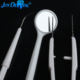 3pcs/Set Dental Disposable Examination Mouth Mirror Plier Forceps Explorer Probe Kit Single Use Multiple-Function Device