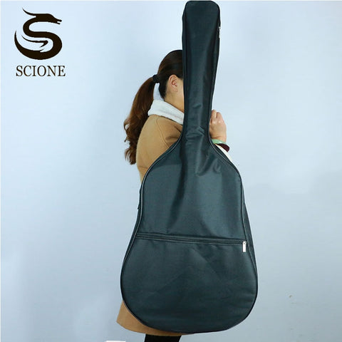 31 34 36 38 40 41 Inch Guitar Bags Waterproof Oxford Guitar Case Shoulder Bag Classical Gig Case Black Carry Bags Cover XA238M image