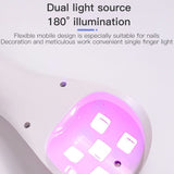 18/54W 5/8 LED Nail Dryer Machine Nails Lamp Dual-light Source Phototherapy Lamp For Drying UV Nails Gel Polish Manicure Tools