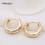 2021 New Simple Round Circle Hoop Earrings Plated Gold Korean Earring Jewelry Accessories For Women