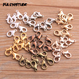 50pcs 8*12mm 7 Color Lobster Clasp Hooks For DIY Necklace Bracelet Chain Fashion Jewelry Making Findings