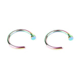 2pcs U Shaped Fake Nose Ring Hoop Septum Rings Stainless Steel Nose Piercing Fake Piercing Oreja Pircing Jewelry