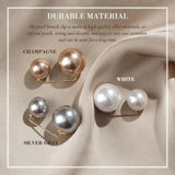 3Pcs/Set Double Pearl Brooch Pins Anti-fade Exquisite Elegant Brooches for Women Sweater Coat Summer Dress Decoration