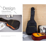 600D Waterproof Guitar Case Double Strap Padded Black Guitar Case Backpack Shoulder Strap Classical Guitar Bag for 40&quot; 41&quot; XAZ5