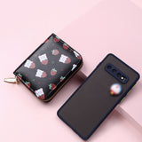 2021 New Women Cute Cartoon Wallet Small Zipper Girl Brand Designed Pu Leather Coin Purse Female Card Holder