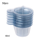 20-100Pcs 40ML Plastic Disposable Cups Dispenser Silicone Resin Mold Kit For DIY Epoxy Resin Jewelry Making Tools Accessories