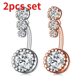 1PC Steel Belly Button Rings Crystal Piercing Navel Heart Style Navel Piercing Earring Belly Piercing Sexy Body Jewelry Ombligo