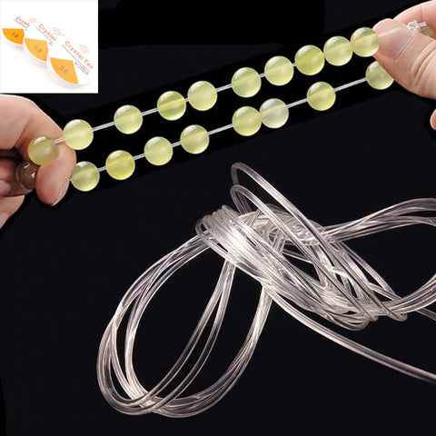 1Roll Transparent Elastic Crystal Line Beading Cord String Wire Thread For Jewelry Making DIY Necklace Bracelet Accessories image