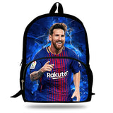 16-Inch Children Messi Football Super Star Printing School Bags For Teenagers Mochila Backpack Kids Boys Daily Book Bag