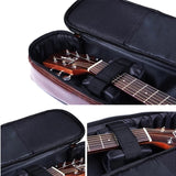 40/41 Inch PU Guitar Case Acoustic Folk Guitar Gig Bag Cover With Shoulder Straps Waterproof Guitar Bag Backpack Brown K020