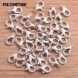 50pcs 8*12mm 7 Color Lobster Clasp Hooks For DIY Necklace Bracelet Chain Fashion Jewelry Making Findings