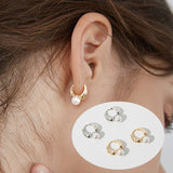 2022 New Cute Pearl Studs Small Hoop Earrings for Women Gold Color Eardrop Minimalist Tiny Huggies Hoops