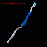 1PCS Portable Folding Toothbrush With Super Soft Bristle Travelling Toothbrush For Outdoor Camping Business Trip