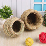 1pc Natural Handmade Straw Bird Nest Pigeon House Parrot Nest Warm Pet Bedroom Courtyard Small Animal