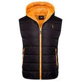 2020 New Giraffe Brand Winter Jacket Men Hoodied Vest Men Zipper Mens Jacket Sleeveless Casual Winter Waistcoat Men