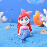 1pcs Aquarium Fish Tank Cute Little Mermaid Ornament Aquarium Fish Tank Desk Decoration Accessories Pet Accessories