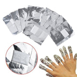 50/100pcs Aluminium Foil Nail Polish Remover with Acetone UV Gel Cleaner Wrap Paper Salon Manicure Removal Tool Nail Art Tools