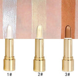 3 Colors 3D Face Brighten Highlighter Bar Cosmetic Face Contour Bronzer Shimmer Highlighter Stick Concealer Cream Makeup tool