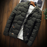 2021 Autumn Winter Mens Cotton Padded Jackets Men&#39;s Fashion Casual Outdoor Jackets Warm Coat Male Outwear Thicken Down Coats