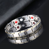 4 in1 Weight Loss Men&#39;s Bracelet Energy Magnets Slimming BangleTwisted Magnetic Therapy  Healthcare Jewelry Wholesale