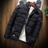 2021 Autumn Winter Mens Cotton Padded Jackets Men&#39;s Fashion Casual Outdoor Jackets Warm Coat Male Outwear Thicken Down Coats