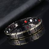 4 in1 Weight Loss Men&#39;s Bracelet Energy Magnets Slimming BangleTwisted Magnetic Therapy  Healthcare Jewelry Wholesale