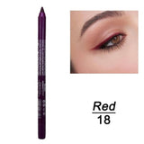 14 Colors Long-lasting Eye Liner Pencil Waterproof Pigment Blue Brown Black Eyeiner Pen Women Fashion Color Eye Makeup Cosmetic