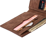 2021 New Retro Men Wallets Small Money Purses Wallets New Design Dollar Price Top Men Slim Wallet With Coin Bag Zipper Wallet