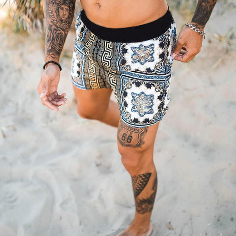 2021New Men swimwear Shorts Casual Quick Dry Summer Beach Swim Fashion Print Shorts Men's Cofortable Swimming Trunks Short homme image